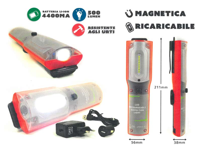 LAMPADA LED RICARICABILE ALTA QUALITA´ – CARROATTREZZI SHOP