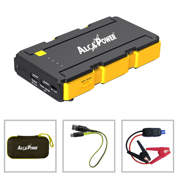 Avviatore d'emergenza 12V 800A + Powerbank + Torcia